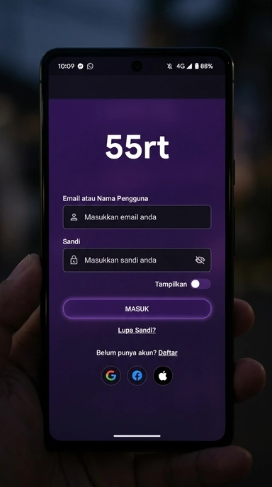 Panduan Masuk Akun 55rt untuk Pengguna Android