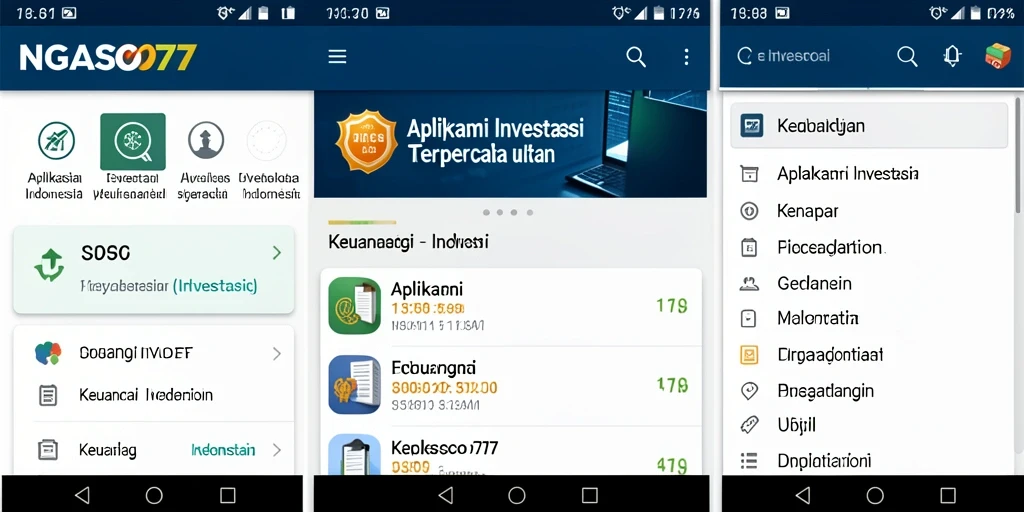Tampilan antarmuka NGASO77 yang memudahkan navigasi investasi.