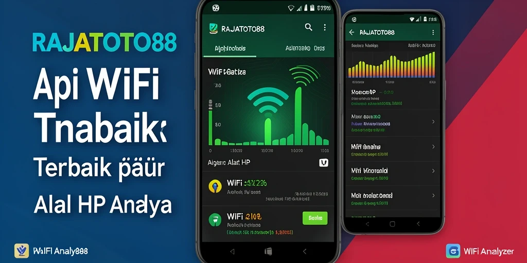 Tampilan antarmuka utama RAJATOTO88 dengan informasi jaringan WiFi.