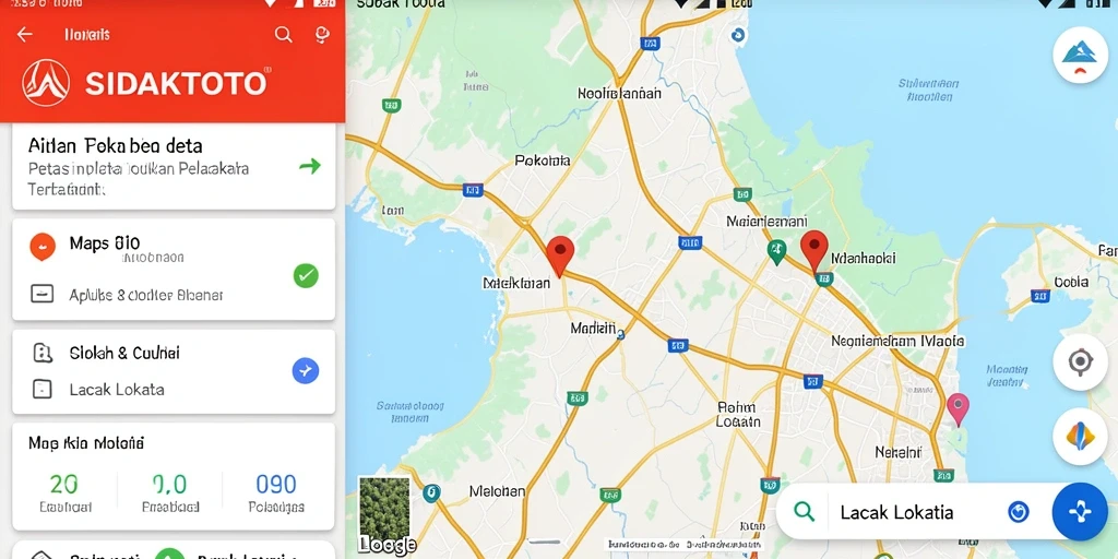 Antarmuka user-friendly SIDAKTOTO untuk pelacakan lokasi.
