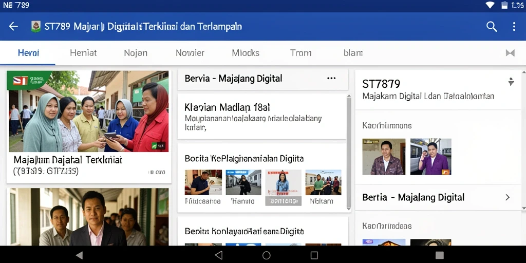 Antarmuka ST789 yang modern untuk Majalah Digital.