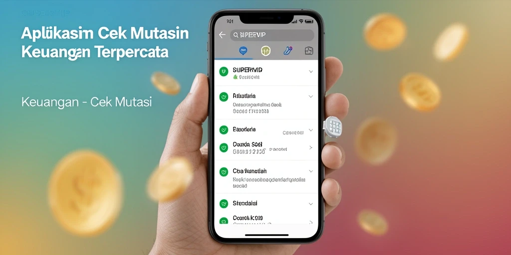Antarmuka SUPERVIP yang memudahkan cek mutasi keuangan.